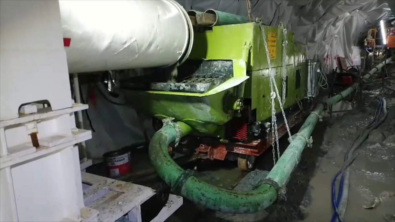 【トンネル工事動画 vol.7】コンクリート打設作業