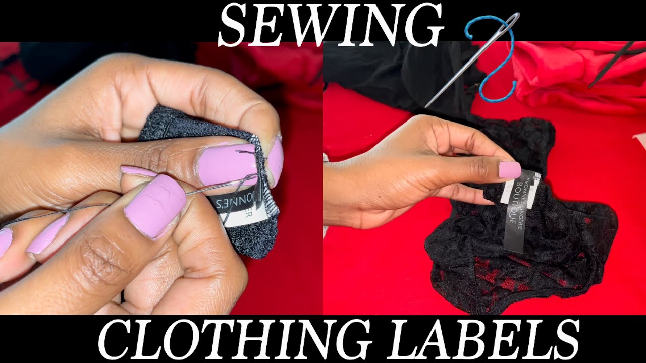 How To Remove & Sew on Clothing Labels for Lingerie | Lingerie Business: Private Labeling Pt 1