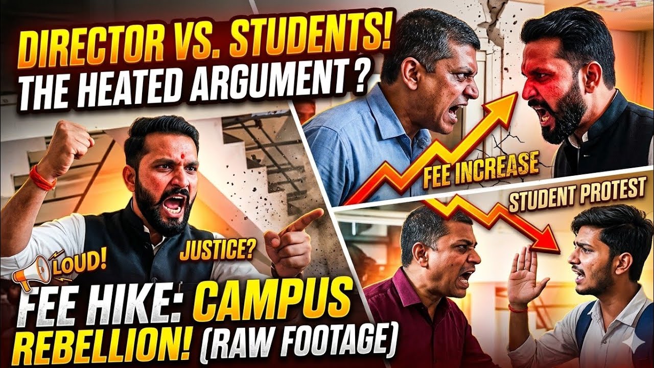 SGSITS indore students protest against college administration for sudden fees hike exponentially 