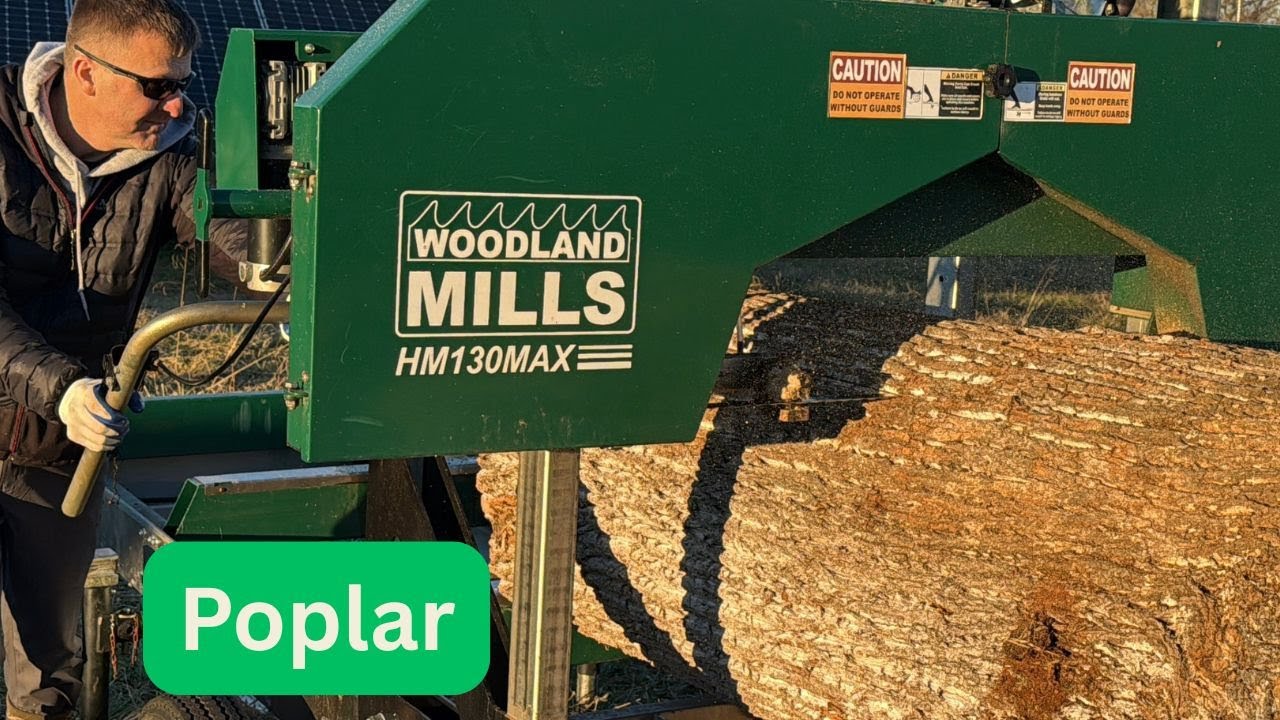 Escaping PA Winter to Mill Lumber in South Carolina ☀️ | Big Poplar Log on the HM130MAX
