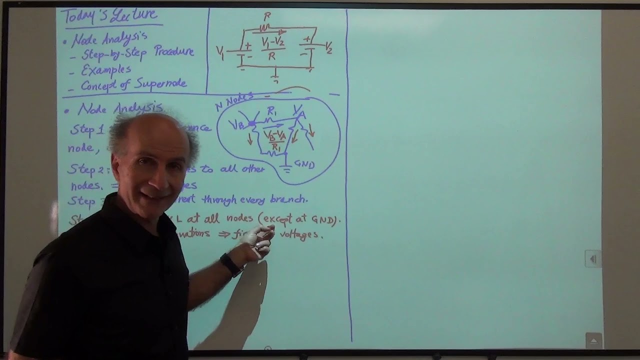 Razavi Basic Circuits Lec 6: Node Analysis, Supernodes