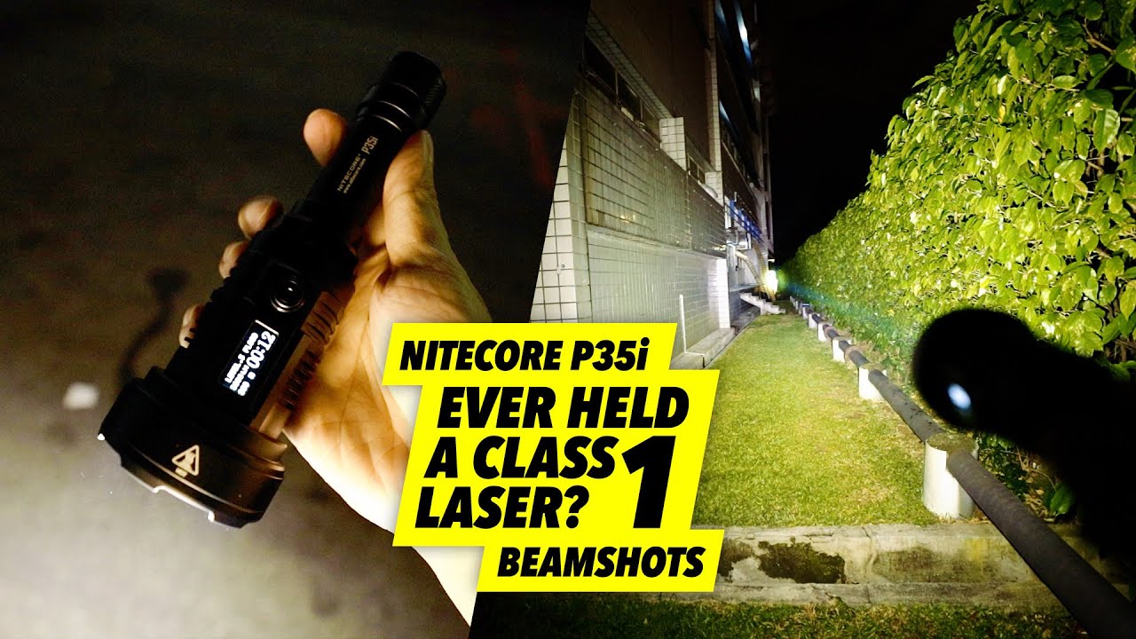 How does a Class 1 Laser Light actually look like? Nitecore P35i beam shots!
