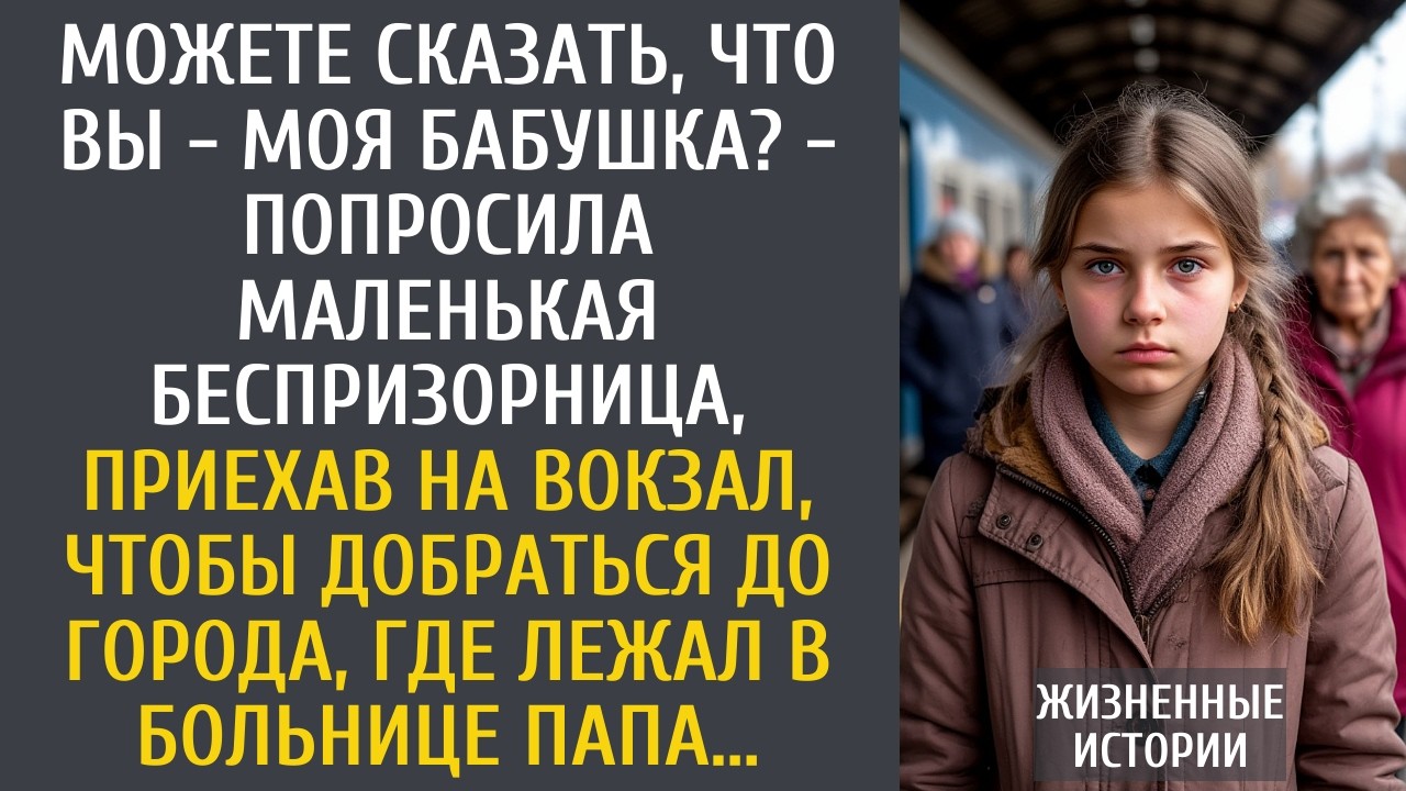 Можете сказать, что Вы - моя бабушка? - попросила маленькая беспризорница, приехав на вокзал…