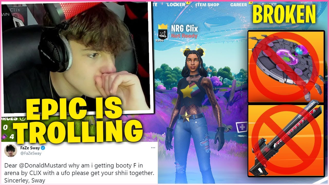 CLIX IN DISBELIEF After USING NEW RAIL GUN & MECH 2.0 Then DEMANDS EPIC GAMES To NERF It (Fortnite)