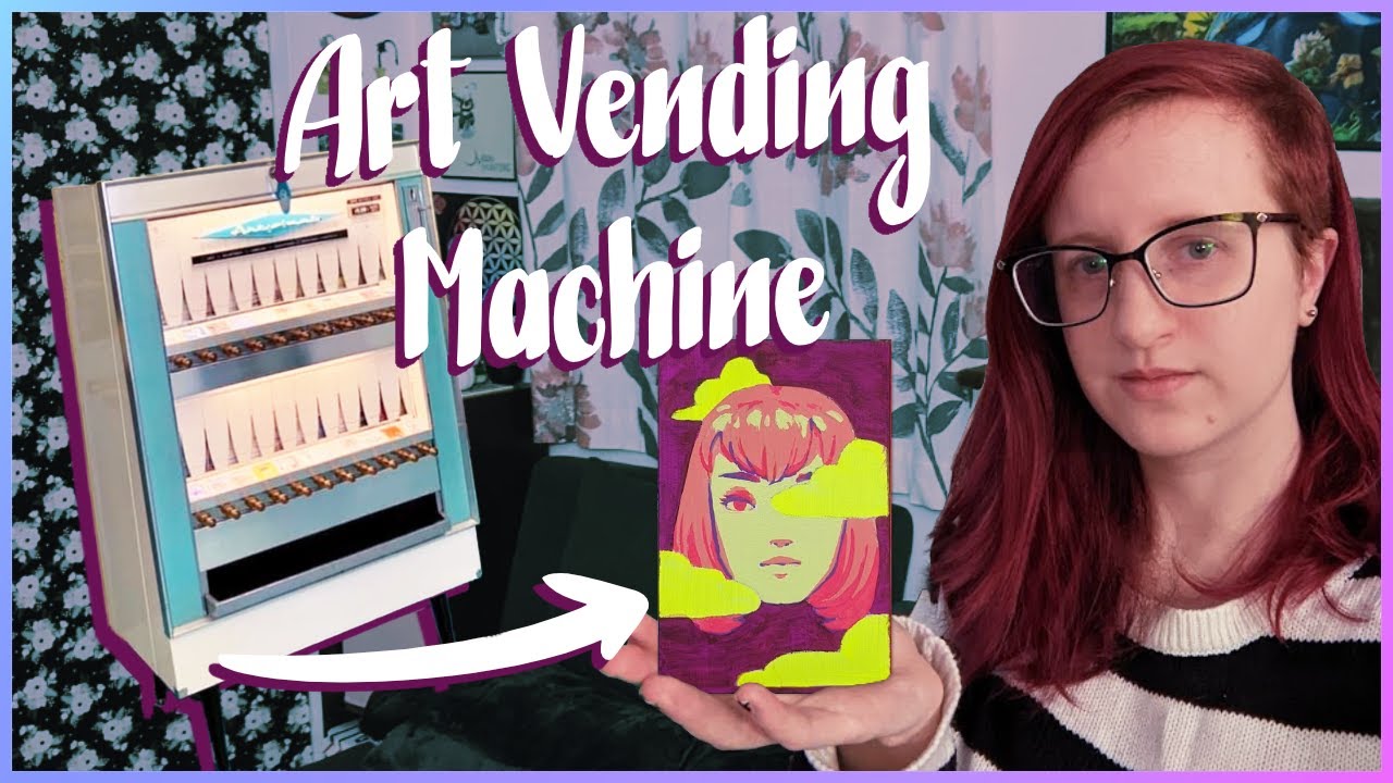 Selling My Art in VENDING MACHINES ✦ Painting for Art-O-Mat