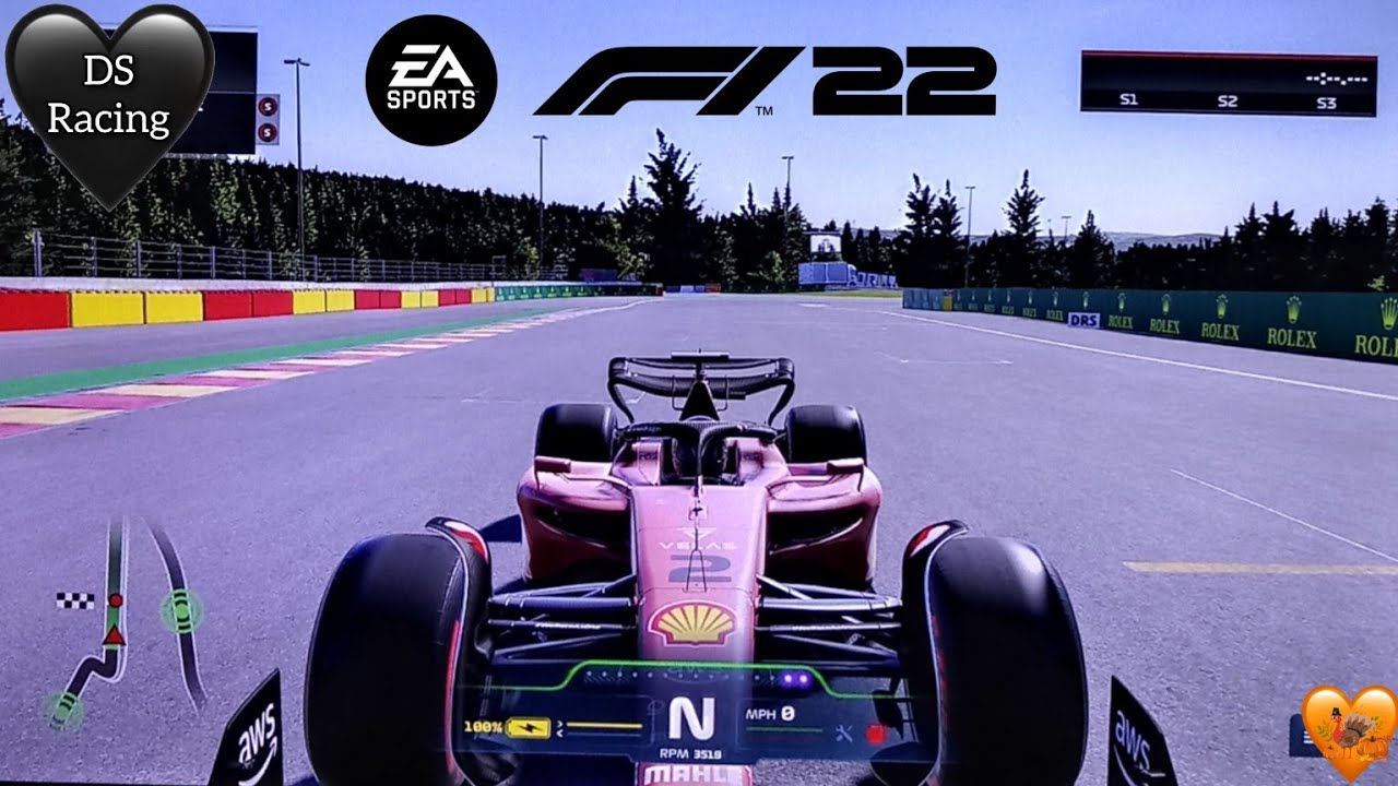 F1 Team Ferrari At Belgium Circuit (F1 22)🖤