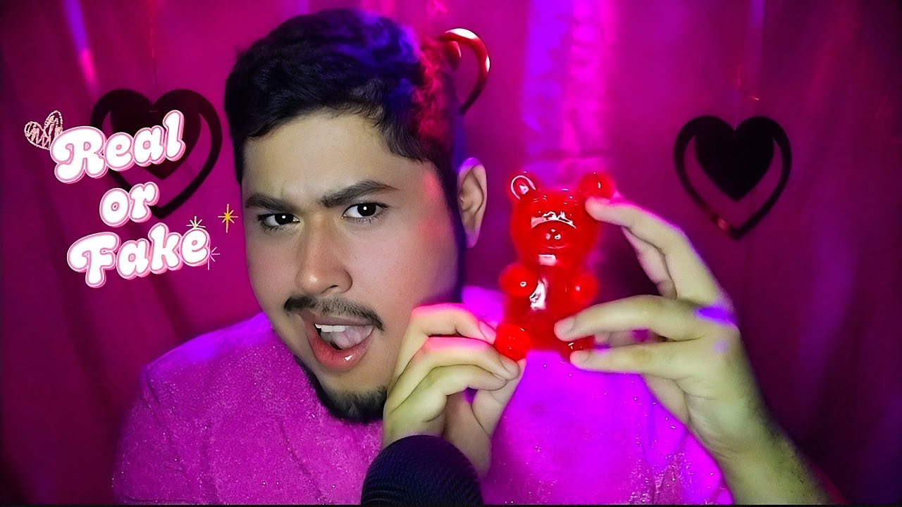 ASMR | Gomita Gigante de Oso | Giant Bear Candy | Real or Fake | Mouth Sounds, Chewing Sounds