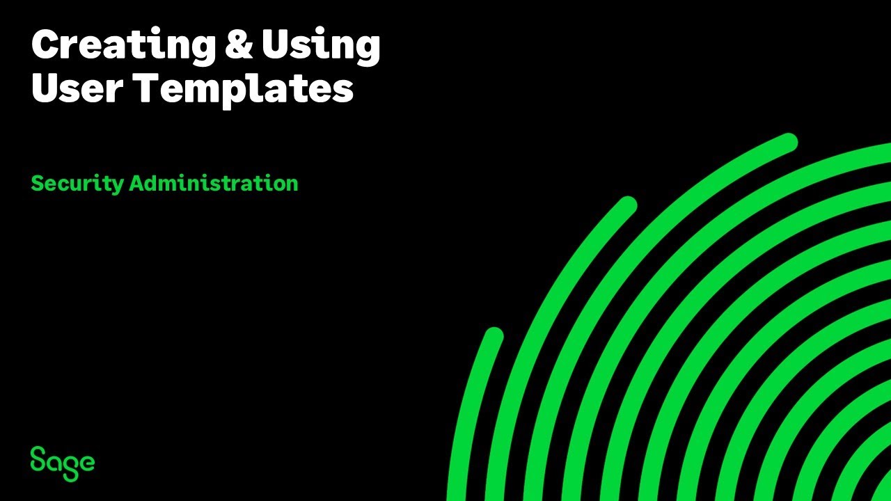 Sage CRM: Creating and Using User Templates