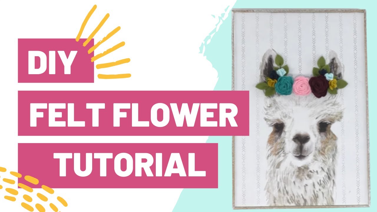 DIY Felt Flower Tutorial - 3 Ways with Your Cricut! FREE Patterns!