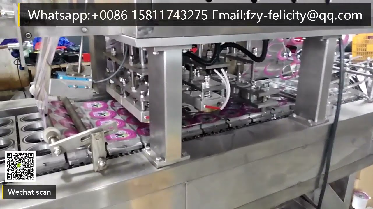 Syrup of plum cup filling sealing line