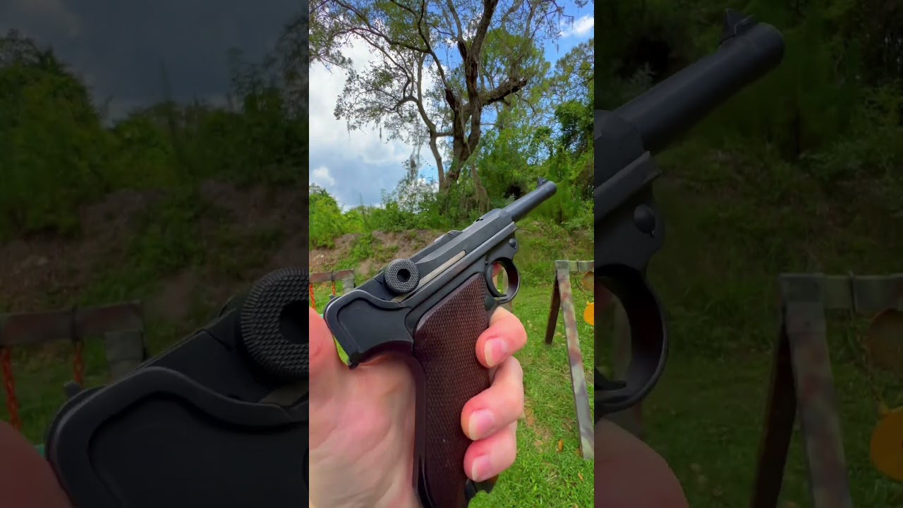 Shooting this old WW2 German Luger