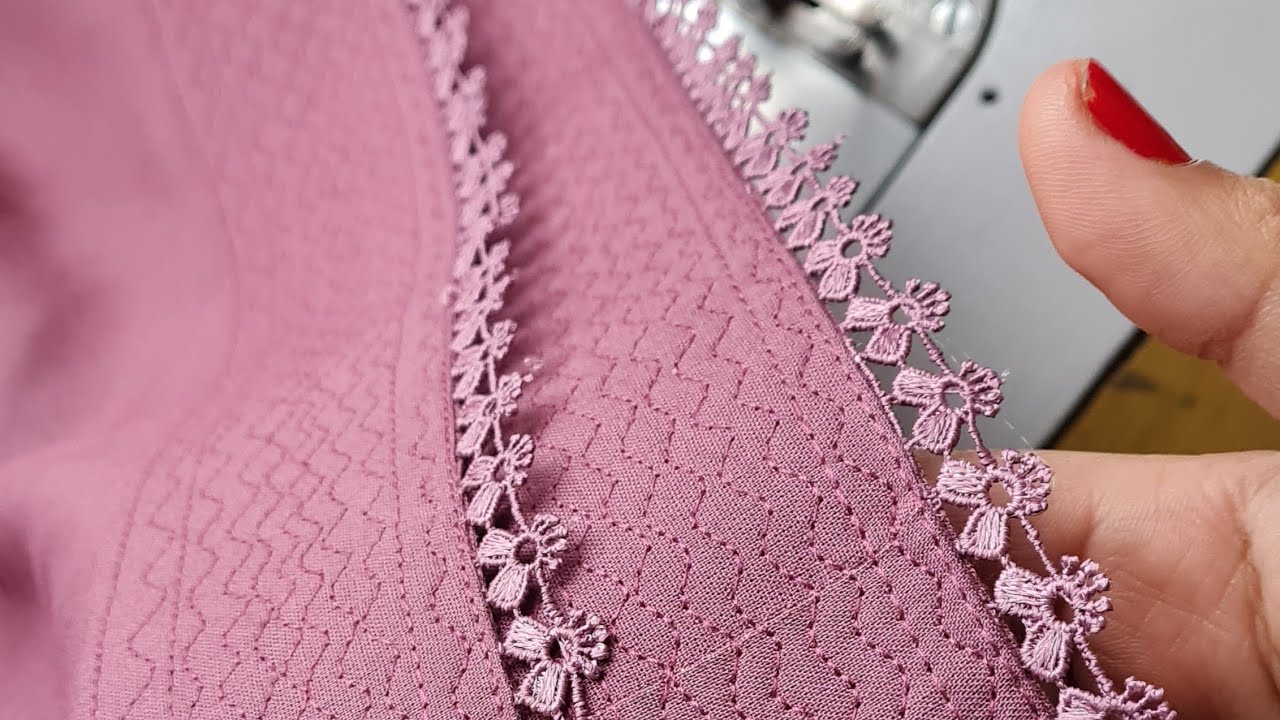 सलवार की मोहरी में किनारी लेस लगाना | Salwar Ki Mohri Me Lace Kaise Lagaye | Salwar Mohri Me Piping 