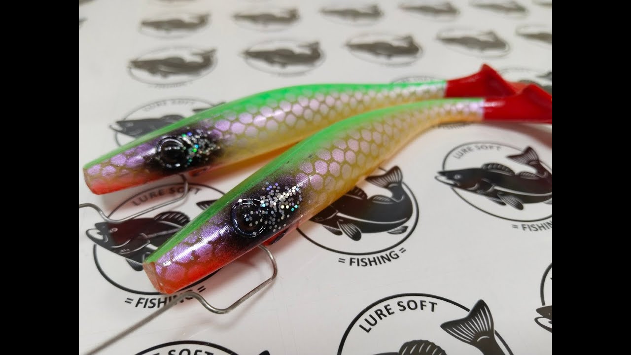 Пылим мягкую рыболовную приманку.Dust soft fishing bait !)