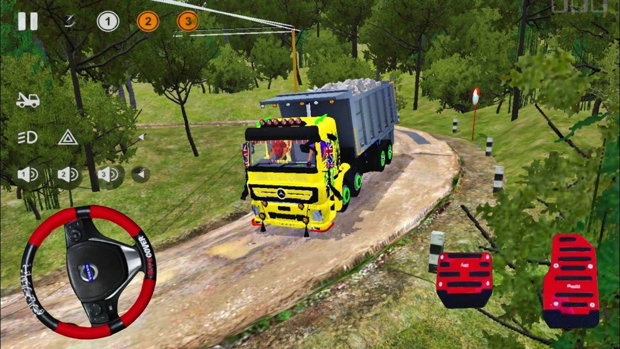 Modified Bharat Benz Tripper Truck Mod | Muddy Off-Road Map | Bussid Mod |Bus Simulator Indonesia 