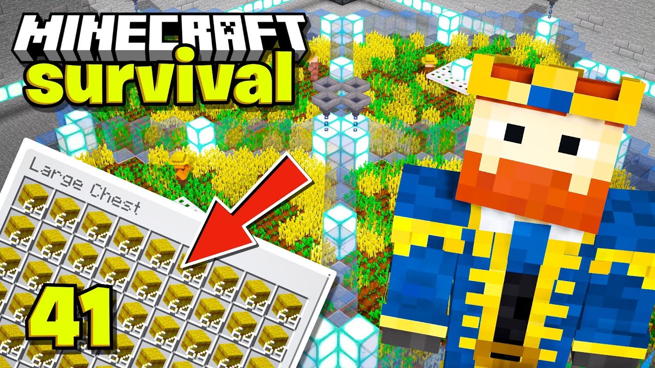 Ik Bouw Een Volledig Automatische Wheat Farm In Minecraft Survival!