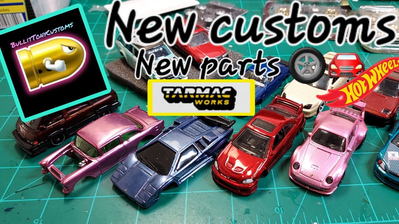 New customs and 3d printed parts.New wheels for customs.