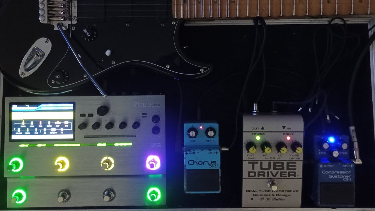 Gilmour Pulse Tone EMG/SA MOOER GE300 Tube Driver