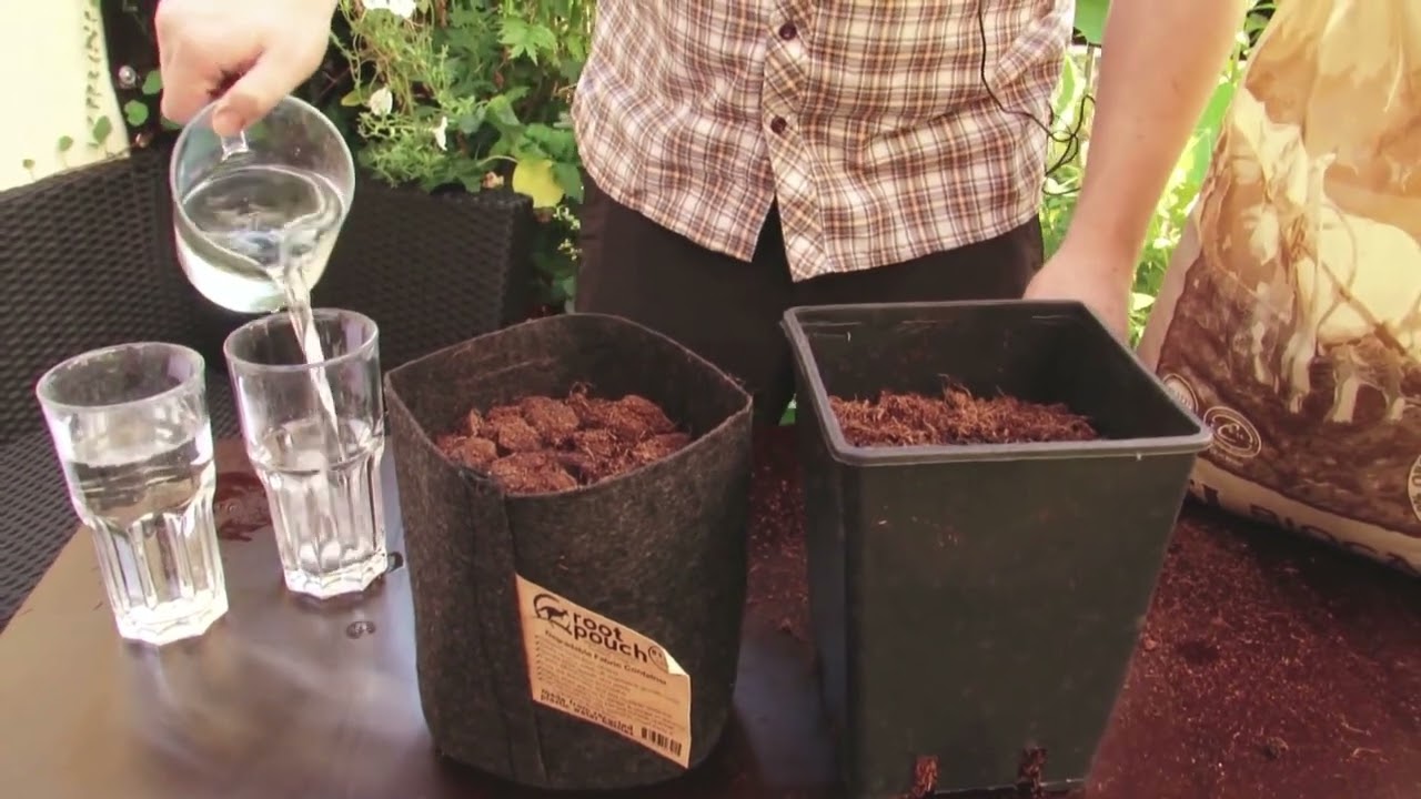 Root Pouch vs Plastiktopf: Wie verhalten sie sich beim Gießen?