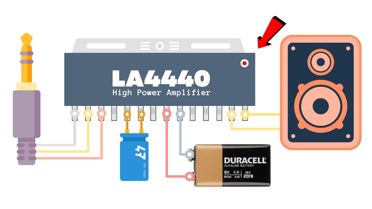 Simple Best Quality Amplifier circuit Using LA4440/ CD4440 IC