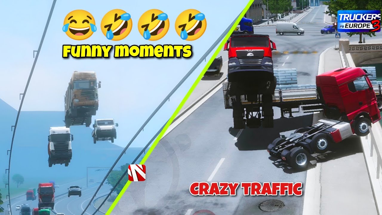 TOE3| Funny moments and Bugs 😂 | Truckers of Europe 3