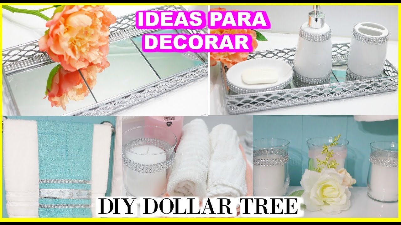 DIY DOLLAR TREE I IDEAS PARA DECORAR EL BAÑO I DECORACION 2019 I DECORACIONES ECONOMICAS