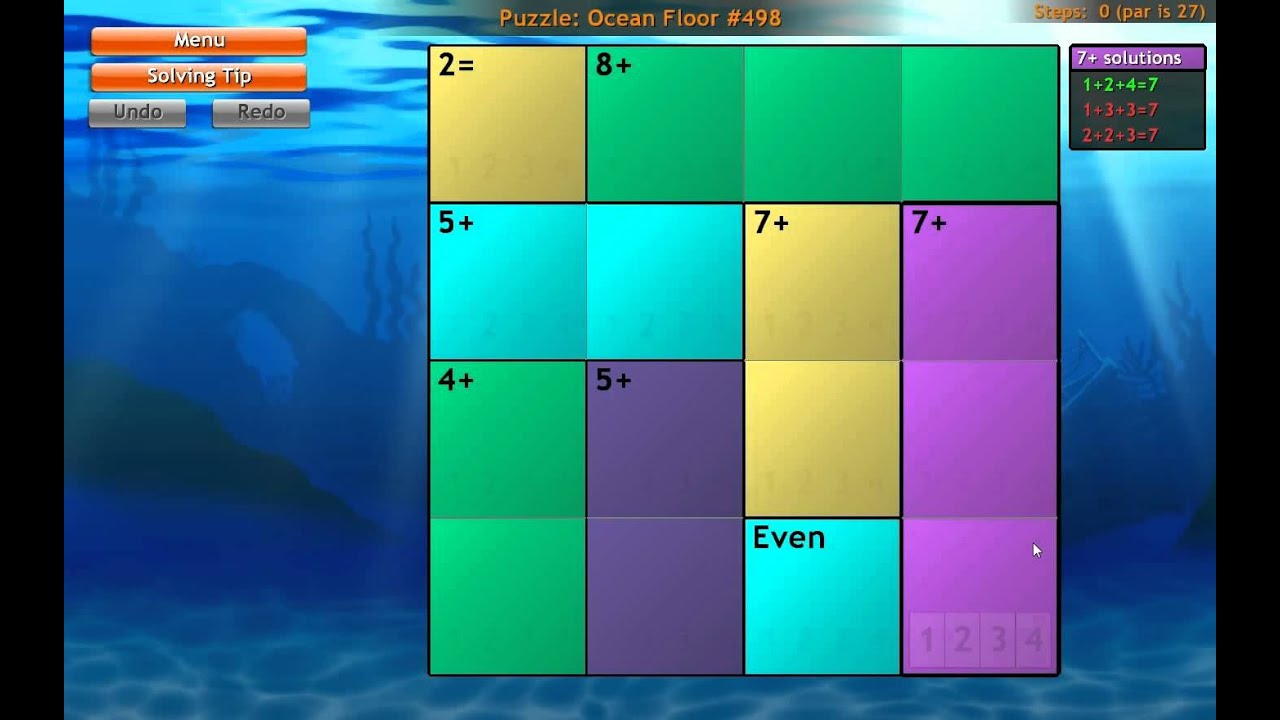 Everyday Genius: SquareLogic Puzzle Solver