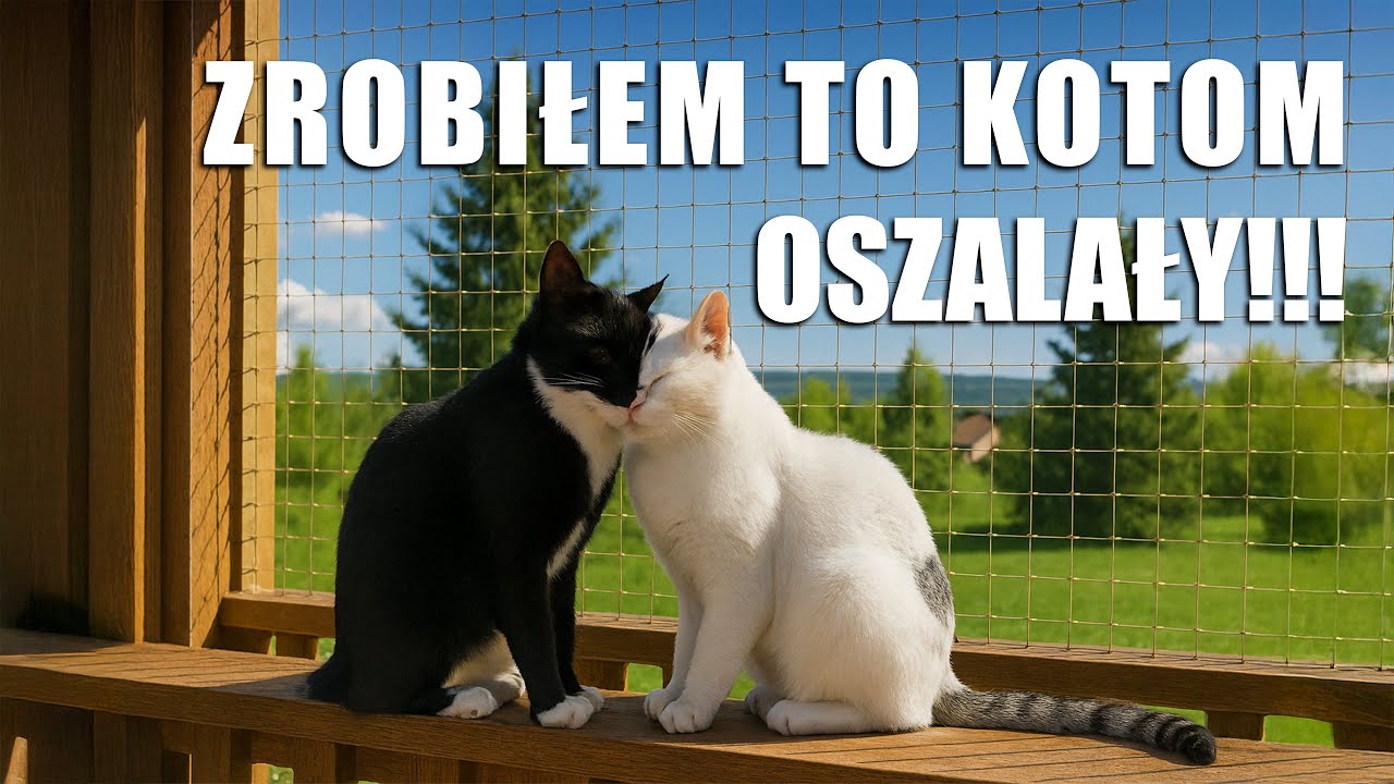 JAK ZROBIĆ KOCI WYBIEG (wolierę) na balkonie [DIY] – Moje koty OSZALAŁY ze szczęścia! 😻
