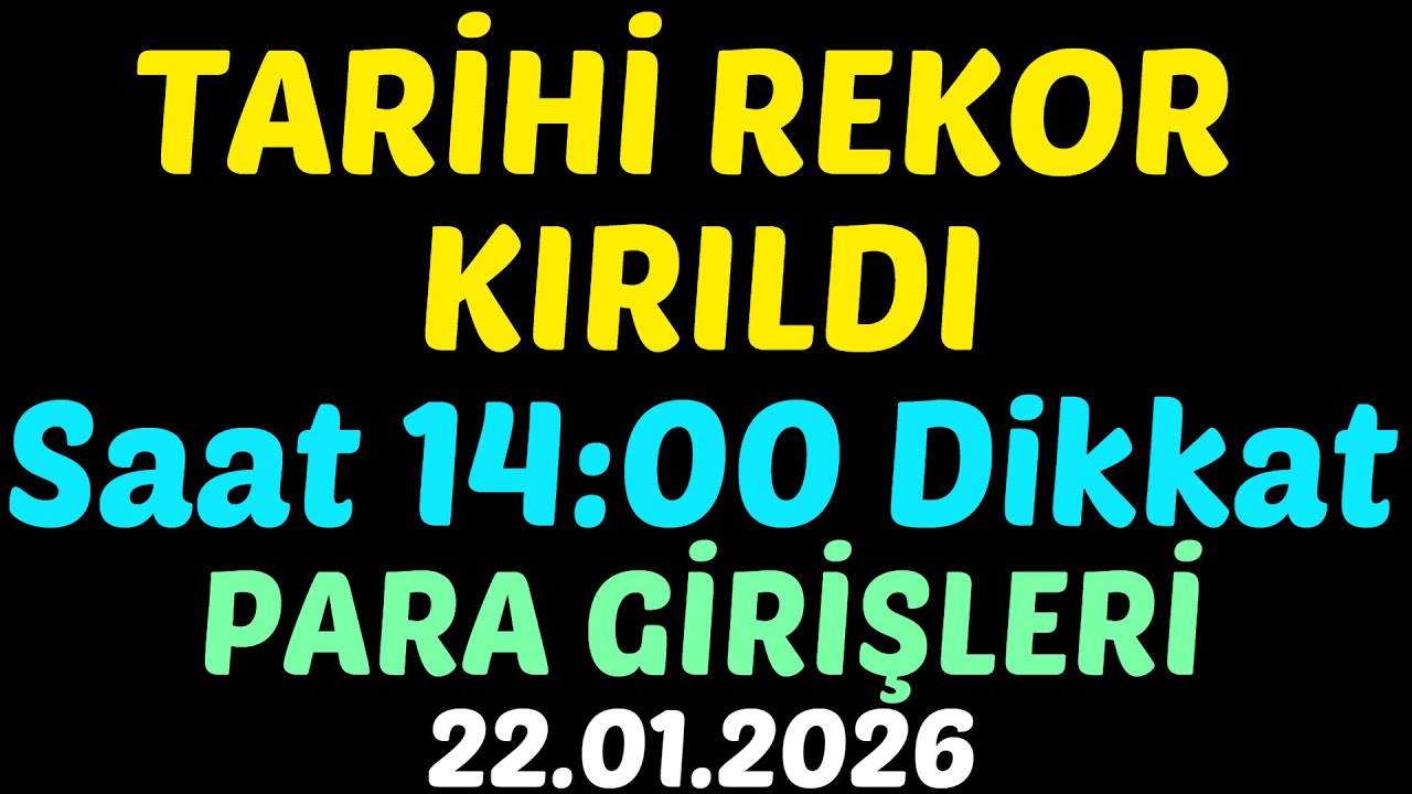 TÜM ZAMANLARIN TARİHİ REKORU KIRILDI, Bugün Saat 