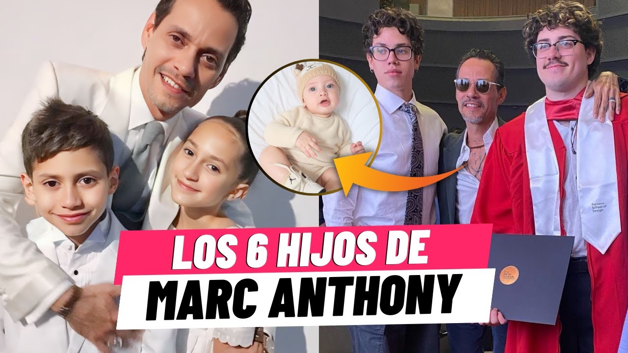 ASI LUCEN LOS 6 HIJOS DE MARC ANTHONY