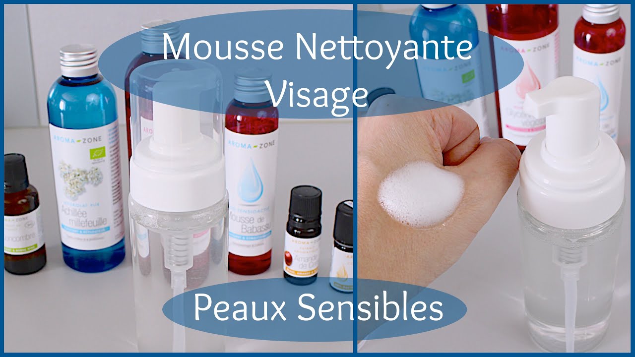 Mousse Nettoyante Visage Peaux Sensibles (DIY)