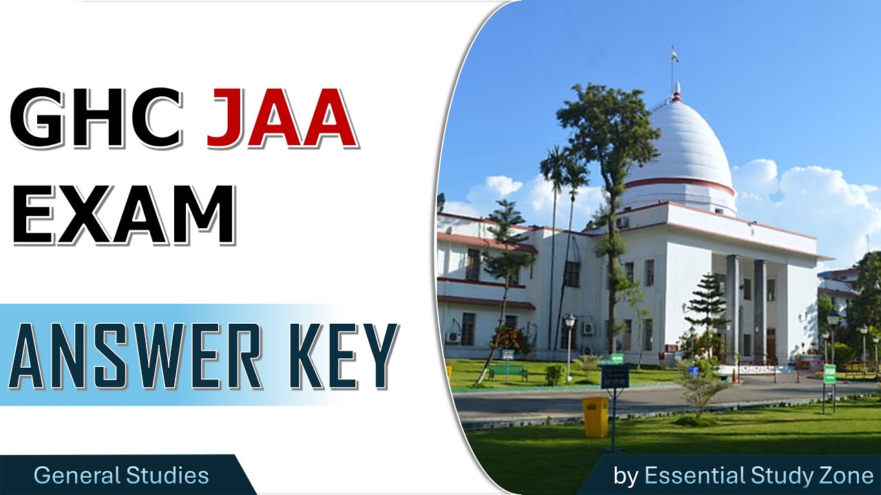 GHC JAA Answer Key (General Studies) | 1 February 2026 | Gauhati High Court | Paper Analysis ❤️