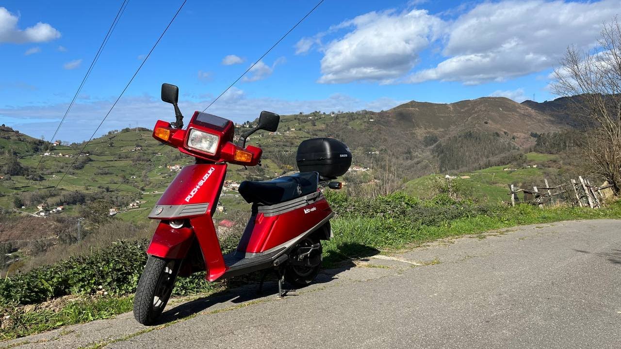 Asturias en moto. Alto del Padrún de Mieres a Olloniego