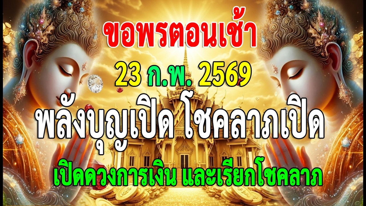 วัน23 ก.พ. 2569 พลังบุญเปิดแรง เปิดทรัพย์ เปิดดวงการเงิน