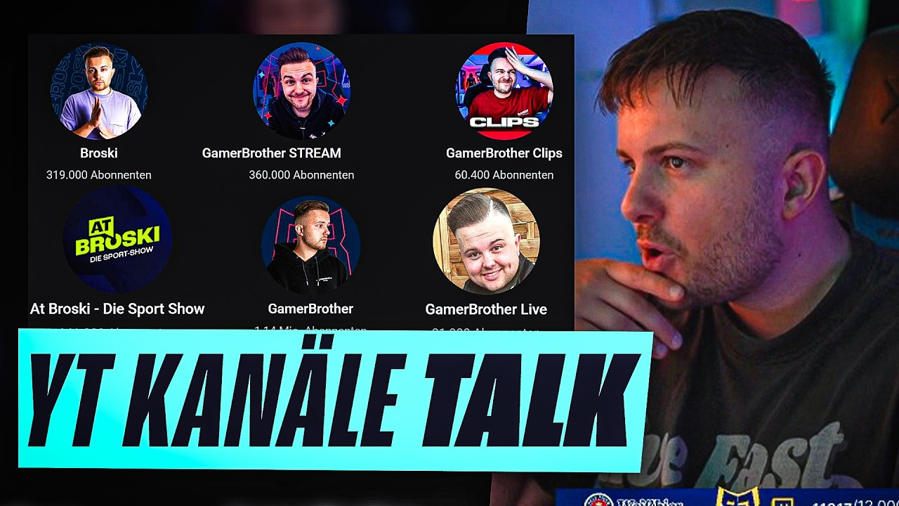 Zu VIELE YOUTUBE KANÄLE? 🤔 GamerBrother über seine YOUTUBE KANÄLE & VORTEILE
