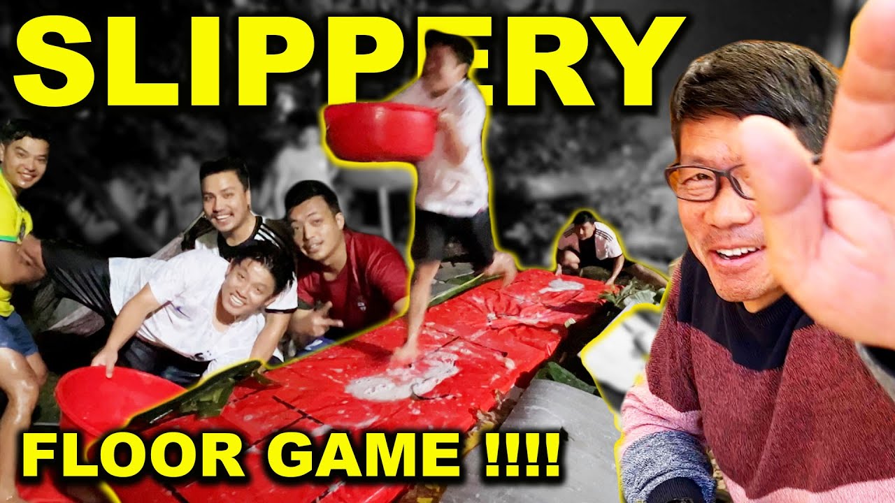 SLIPPERY FLOOR GAME !!! MAHA DADY BIDESH NAJANE BHAYO !!! WORLD CUP SPECIAL !!!