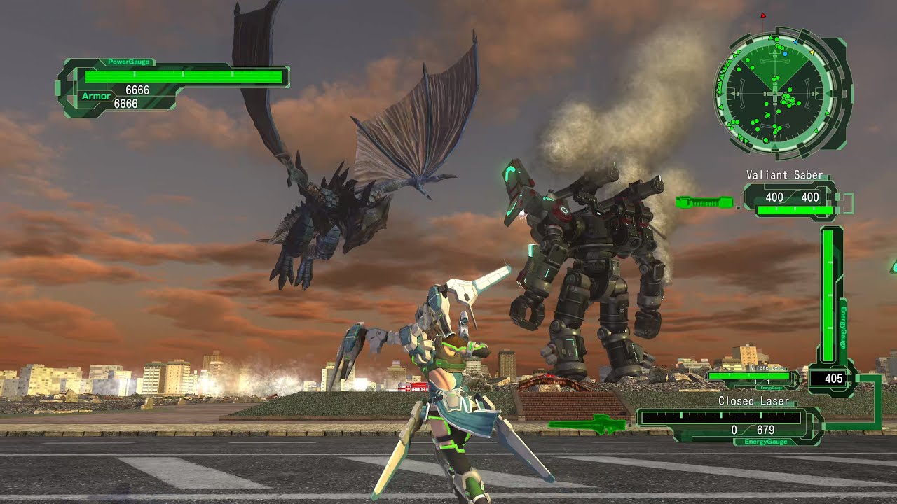 EDF 6 M 136 The Giant God Comes Crashing - 2x Wing Diver Inferno - Earth Defense Force