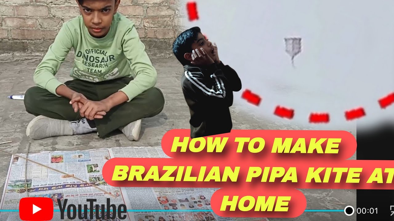 Brazilian Pipa Kite Kaise Banaye 🪁 | Newspaper Se (Step by Step)