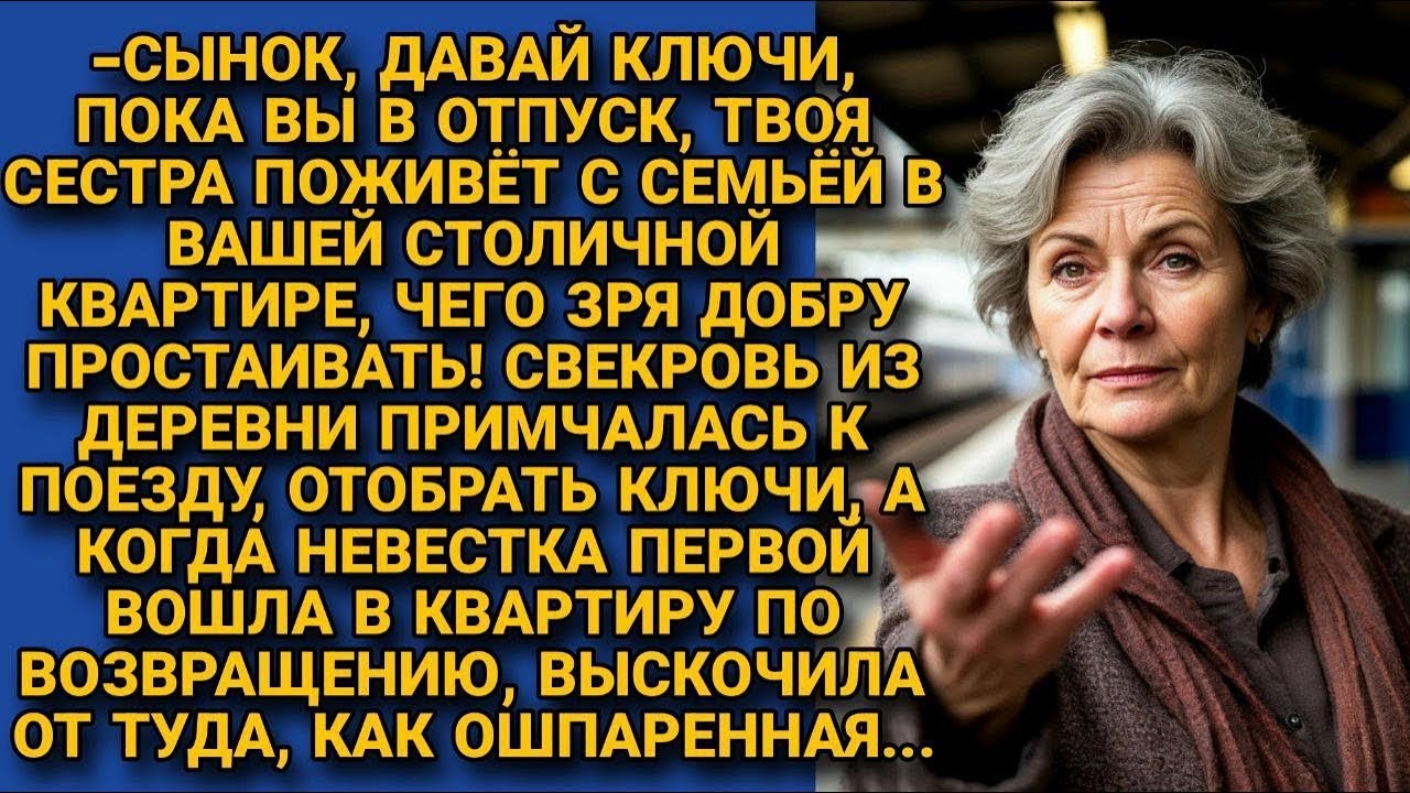 Свекровь нагло отобрала ключи от квартиры, когда мы уезжали в отпуск. А вернувшись...