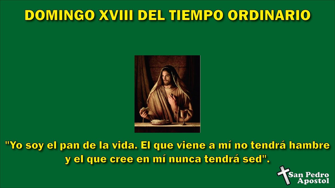 Domingo XVIII del Tiempo Ordinario. (Sin derechos sobre la música)