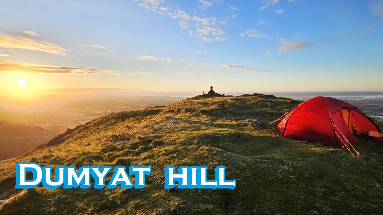 Dumyat hike and summit camp near Stirling