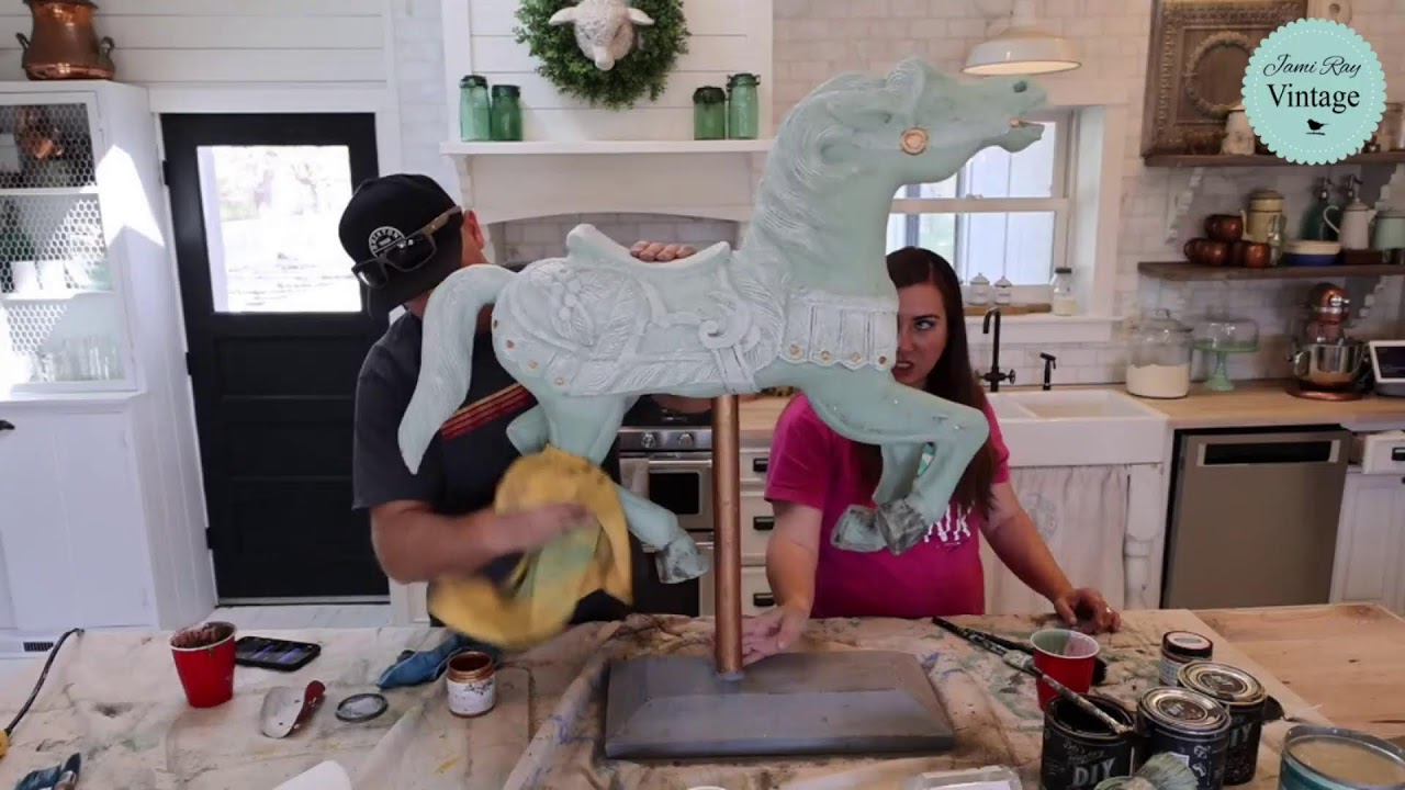 Painting A Carousel Horse That Had A Broken Tail Waste Not Wednesday