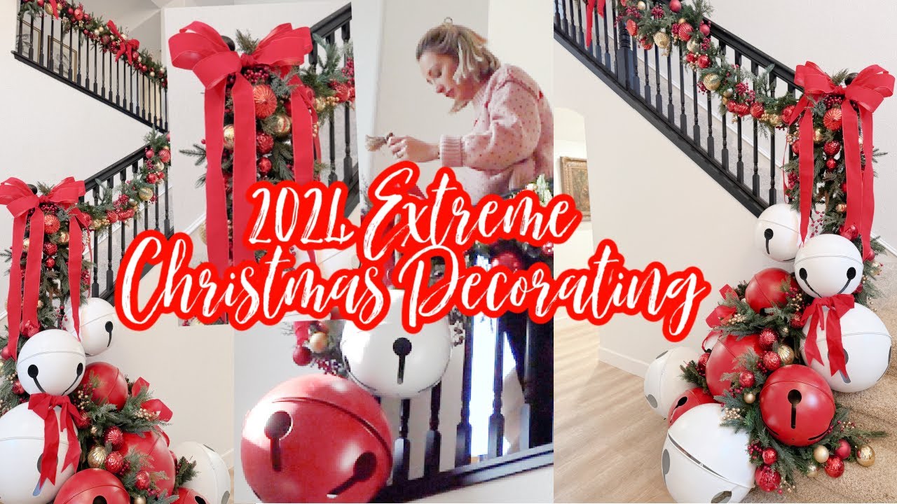 2024 EXTREME CHRISTMAS DECORATING // STAIRCASE // MAKE DINNER WITH ME: CHILI SANDWICH