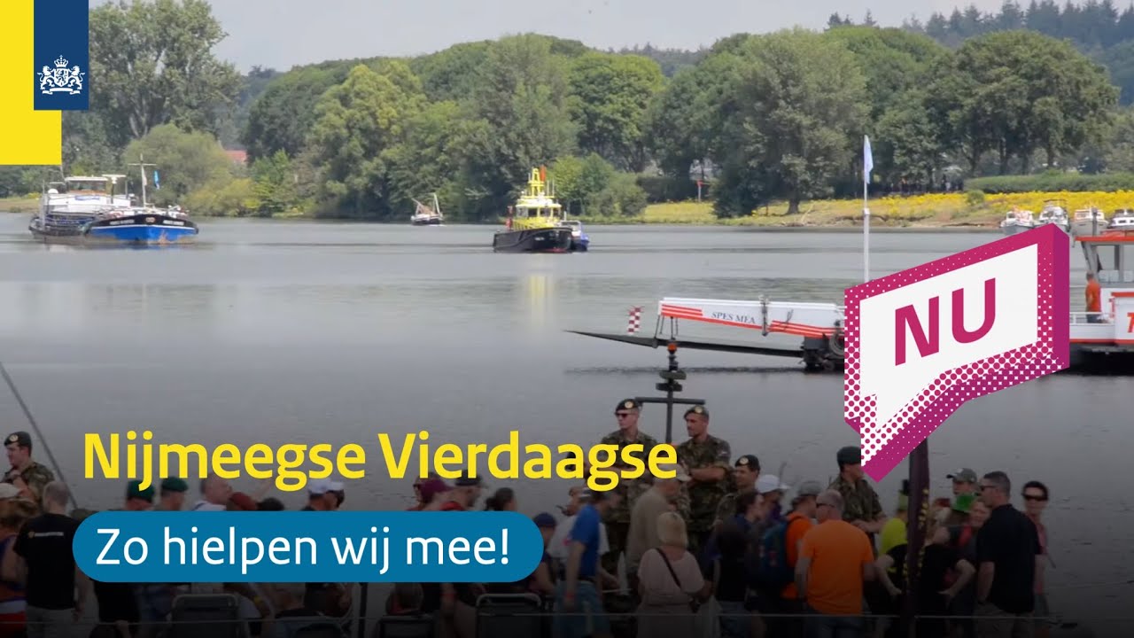 Zo bewaakten we de pontonbrug tijdens de Nijmeegse Vierdaagse | Rijkswaterstaat Nu