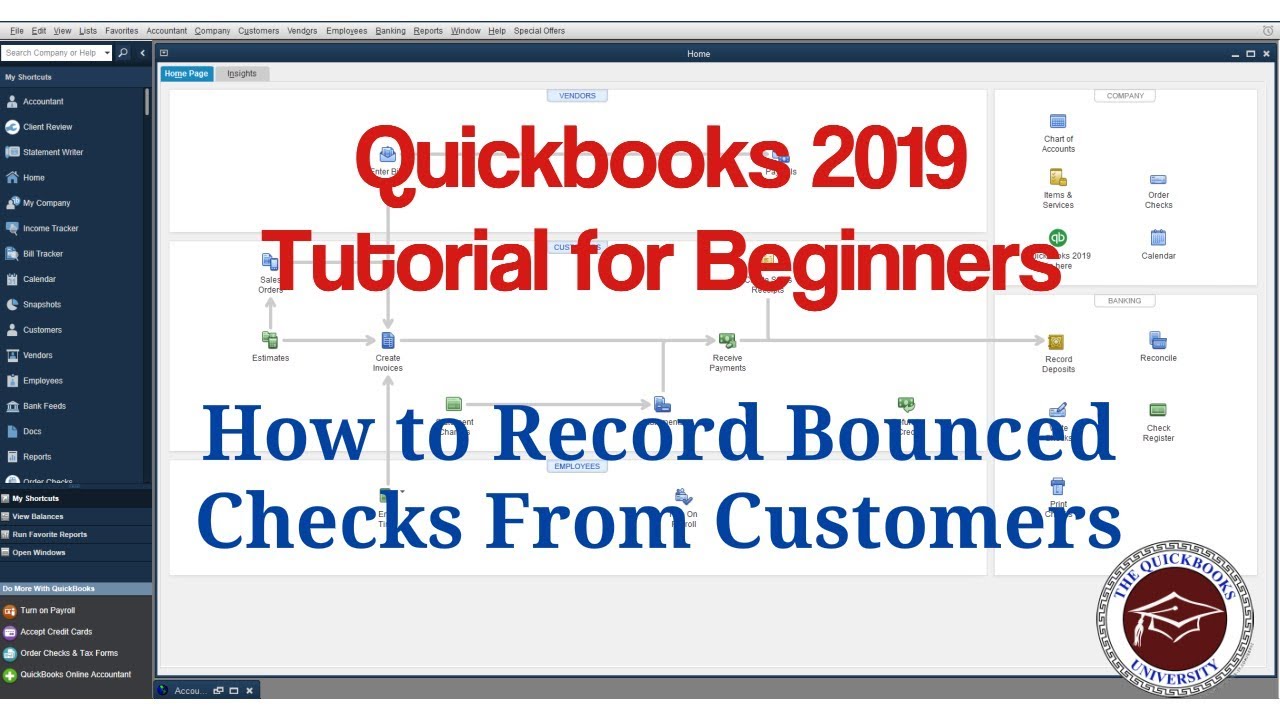 Учебное пособие Quickbooks 2019 для начинающих &mdash; как регистрировать возвраты чеков от клиентов