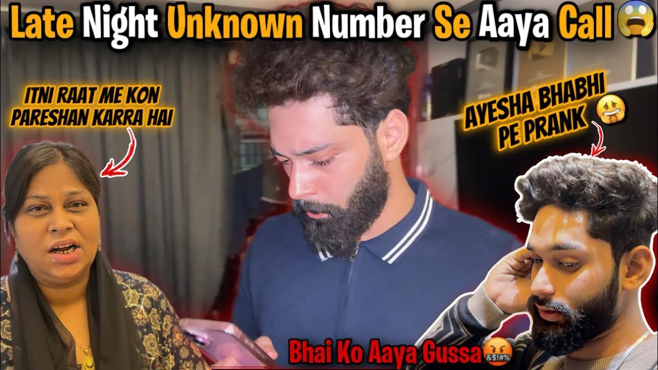 Late Night Unknown Number Se Aaya Call Ayesha Bhabhi ko😱Prank On Ayesha Bhabhi | AALTU FALTU |