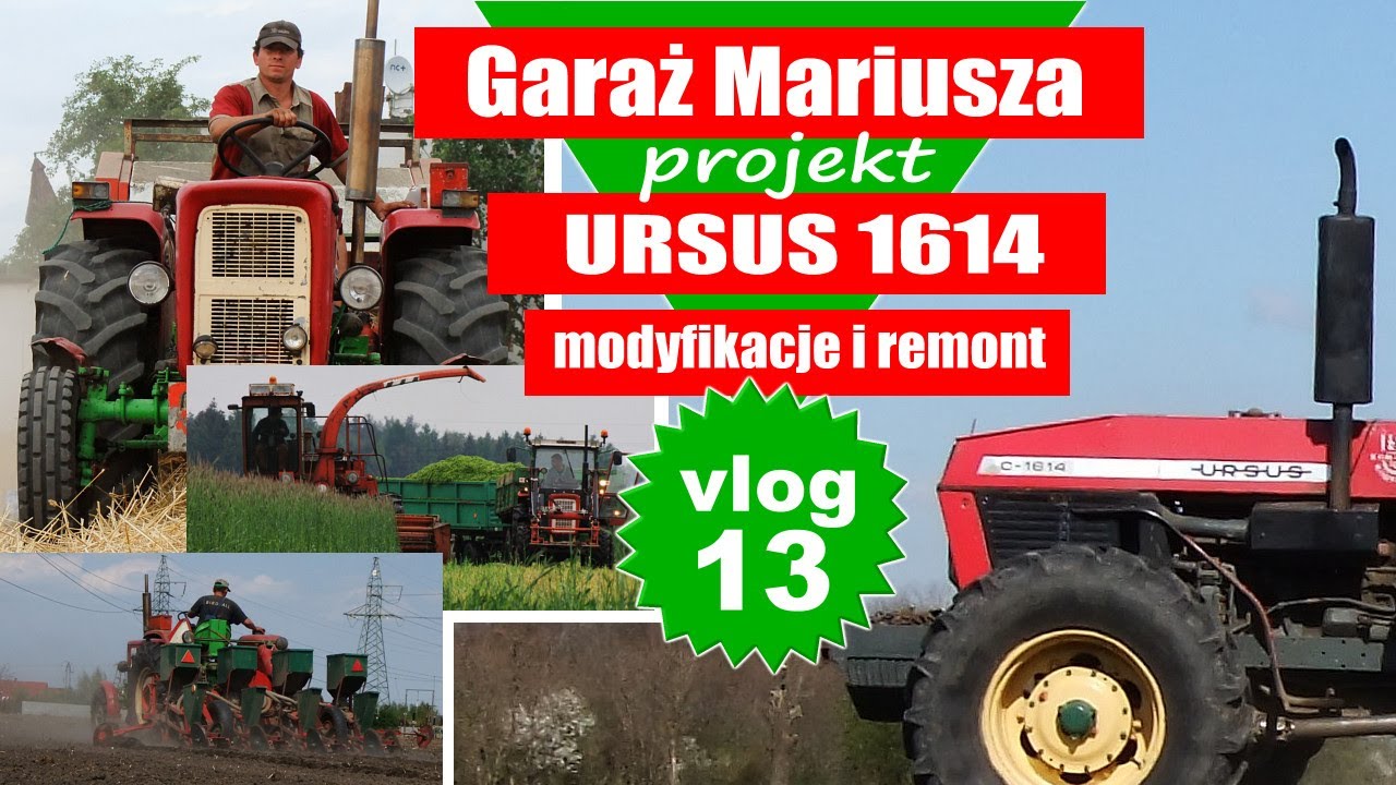 Vlog 13: Garaż Mariusza - podnośnik, dźwignia czujnika impulsów, WAŻNE! - URSUS 1614