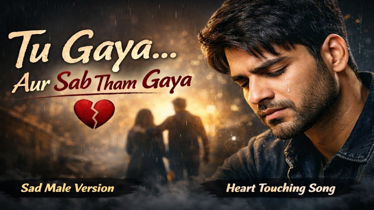 Tu Gaya To Sab Kuch Tham Sa Gaya | Sad Male Version | Heart Touching Bollywood Breakup Song
