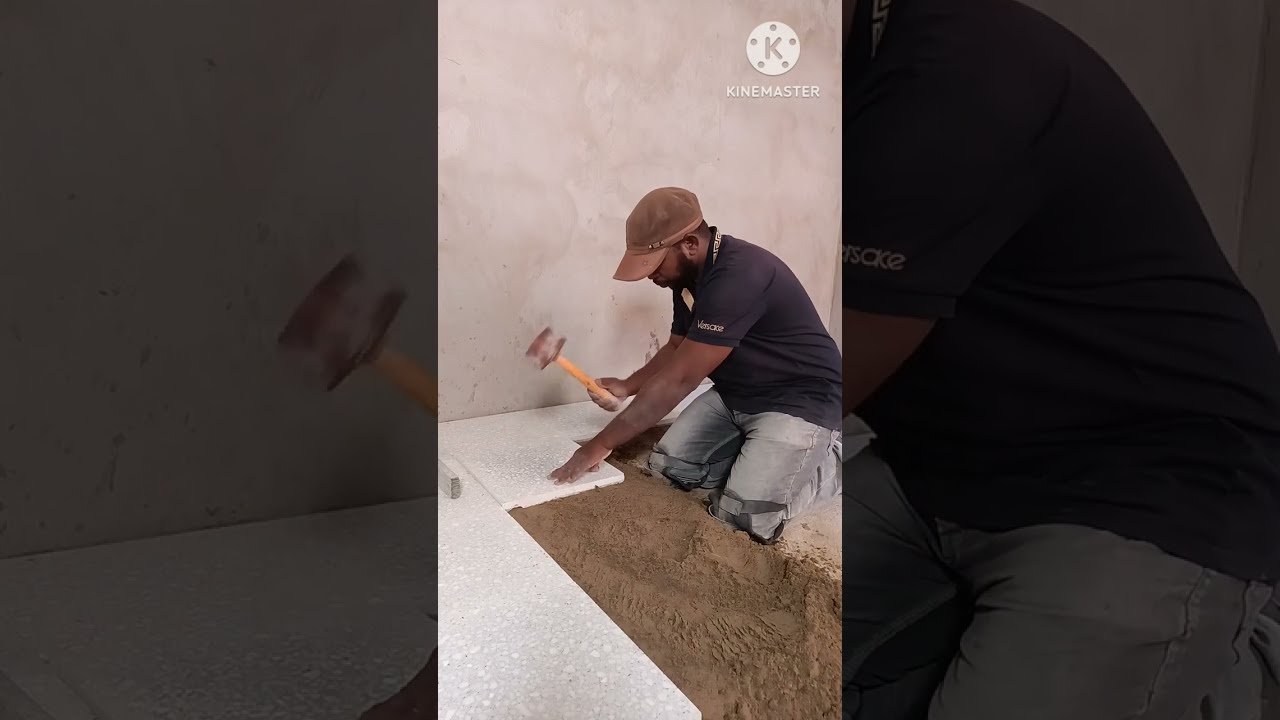 تركيب البلاط الكرلاج من الاول كيفيةتركيب البلاط للمبتدئينtile installation