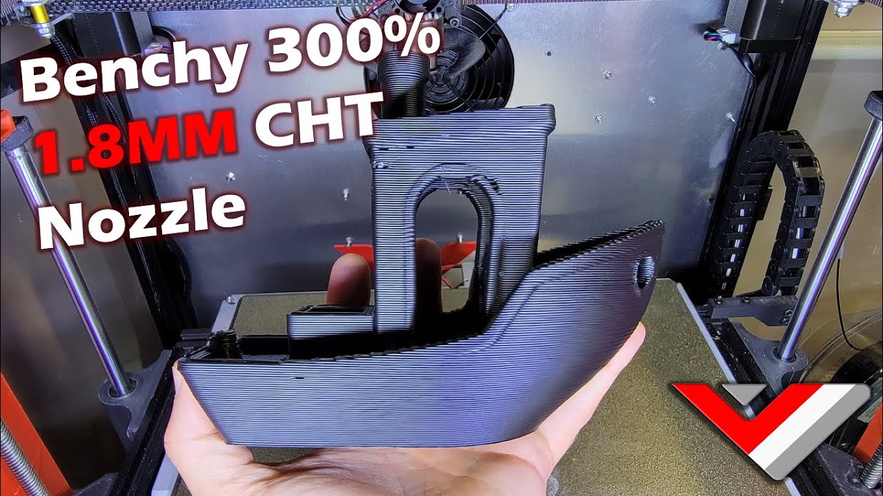300% scaled benchy with CHT 1.8mm nozzle