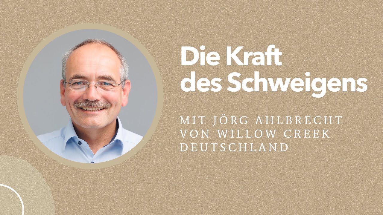 Die Kraft des Schweigens - Jörg Ahlbrecht zu Gast in der Familienkirche